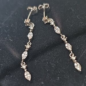 Elegant Silver Drop Earrings